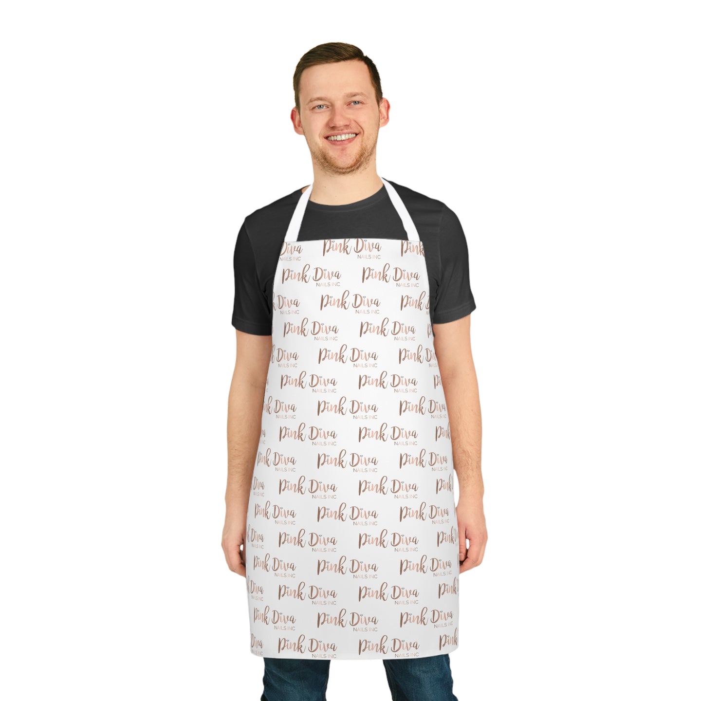Monogram Apron White